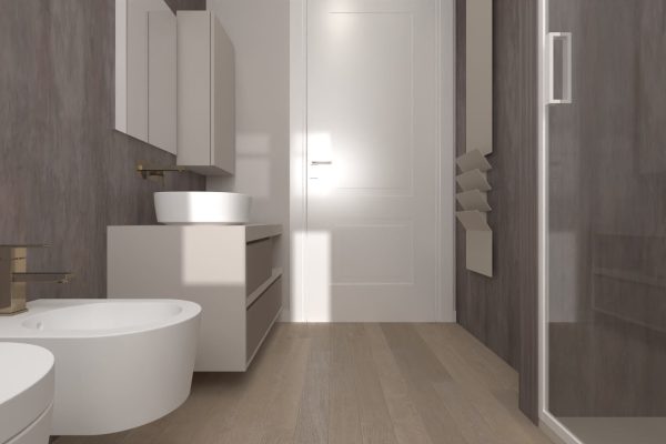 Bagno zona notte lato porta